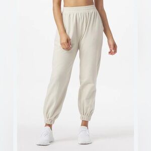 GLYDER‎ Women's Oversized Jogger Cream Pant Loungewear Relaxed Comfy Soft 2X